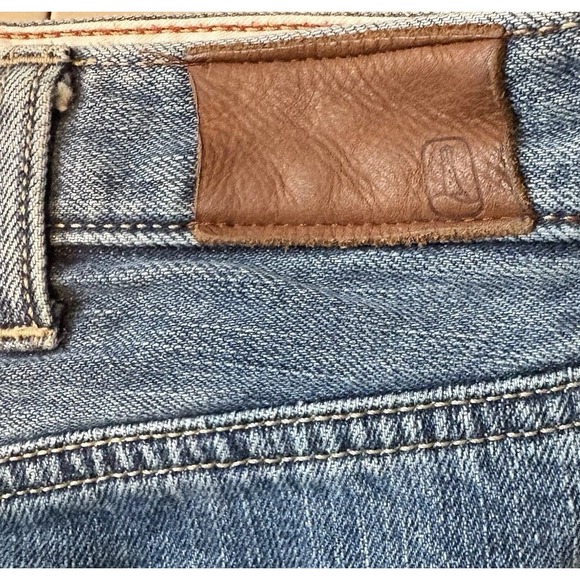 Lands End Jeans Flannel Lined Size 35 Traditional Fit Tapered Leg - Picture 8 of 9